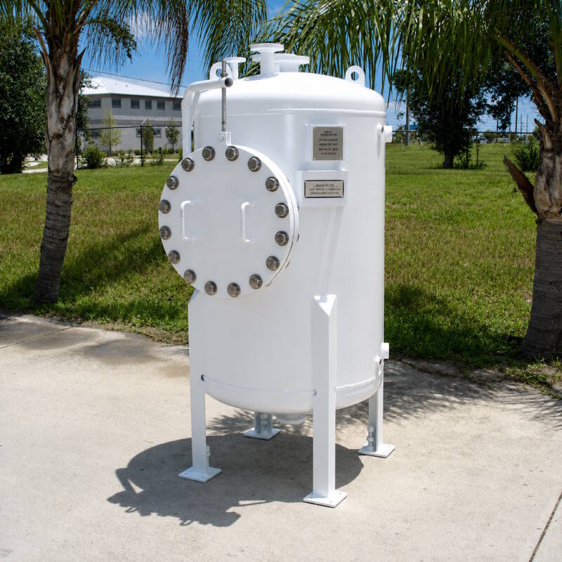 Aqueous amonia storage vessel for a large Florida city