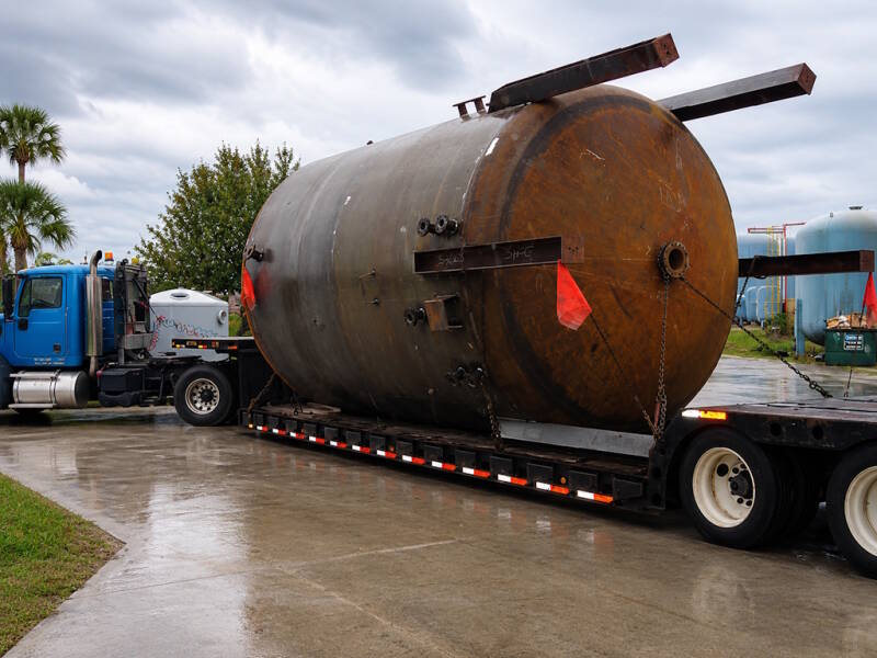 12’ diameter x 20’ tall side shell ASME sludge reactor