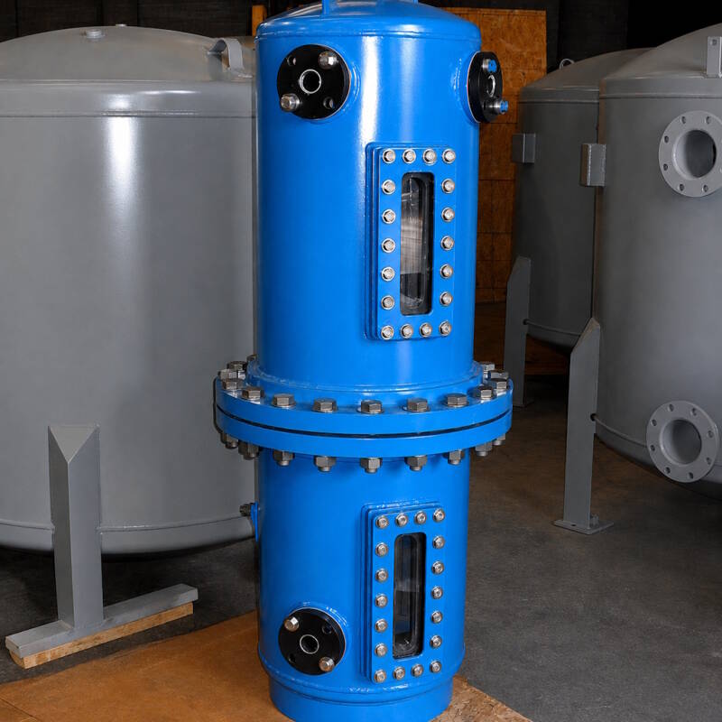 Mixed bed ion exchange vessel