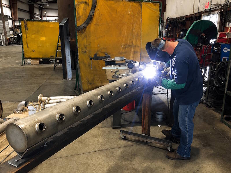 Stainless steel pipe welding and fabrication