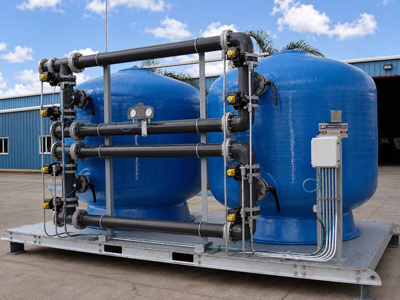 Gypsum reduction system for process water treatment