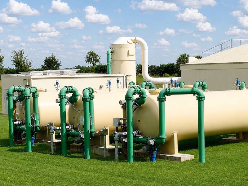 Iron and organics reduction in a municipal water treatment application
