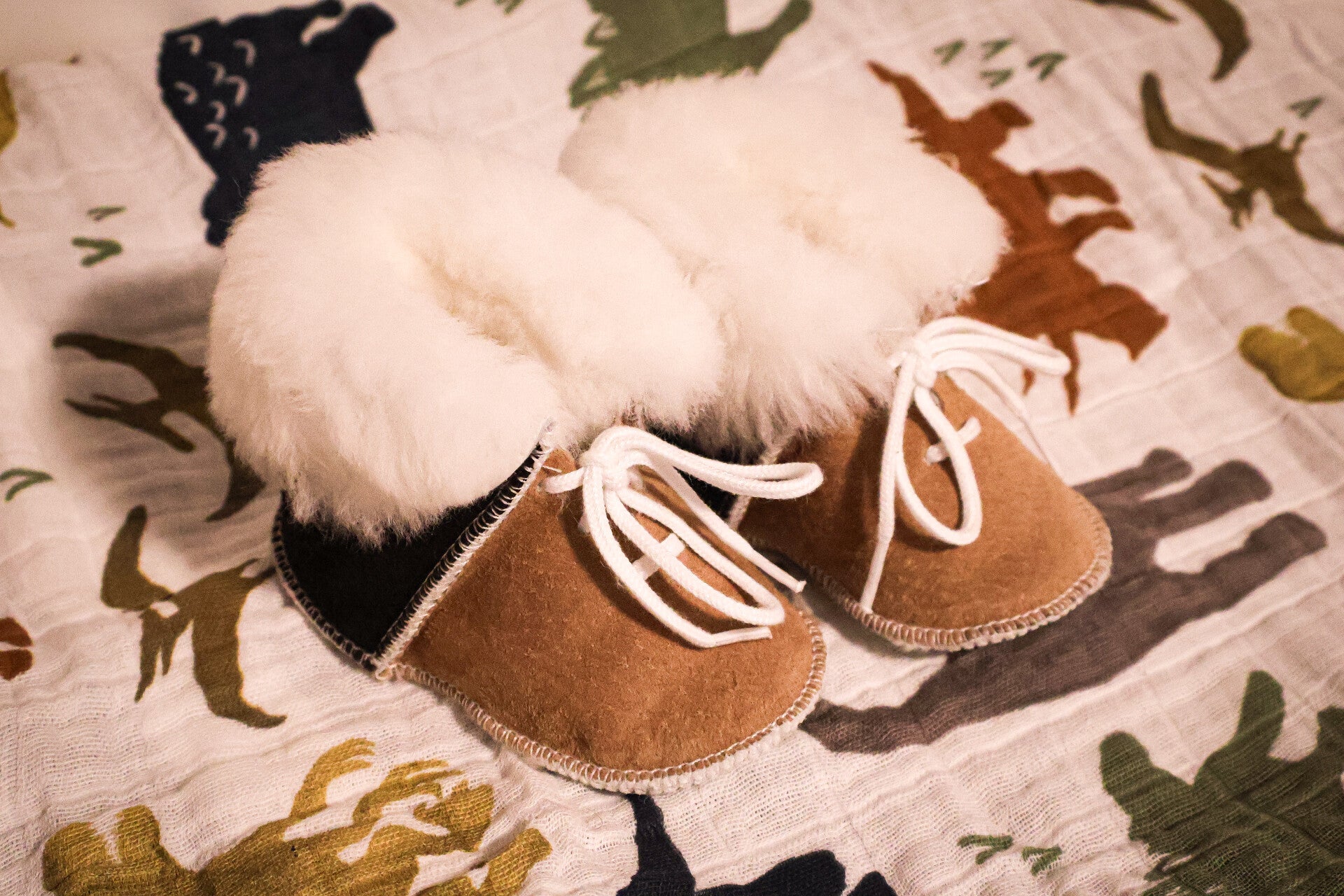 Pantoufle en mouton pour bébé