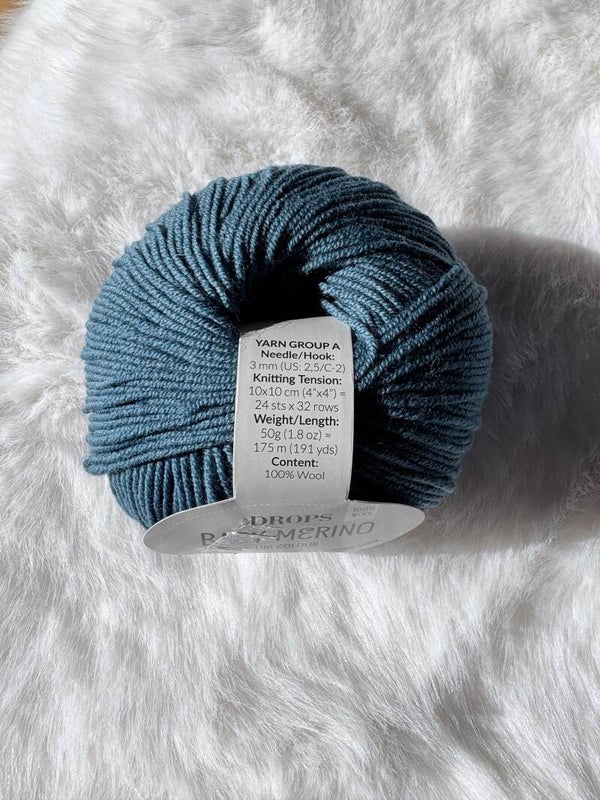Laine Baby Merino bleu gris