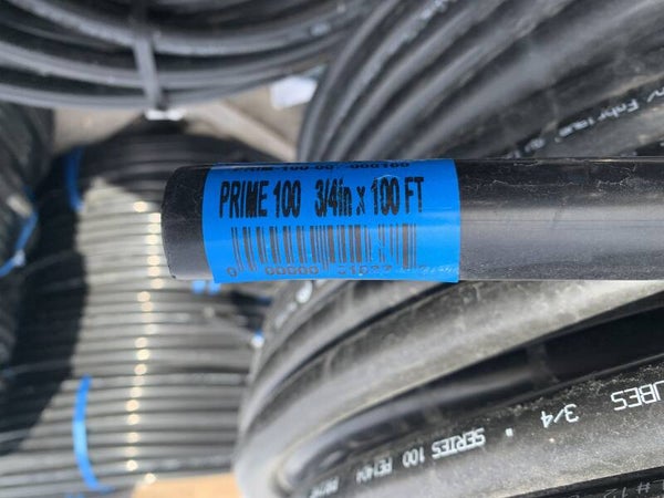 Poly Pipes 3/4" x 100ft, 100PSI. Part# 400-1675-075