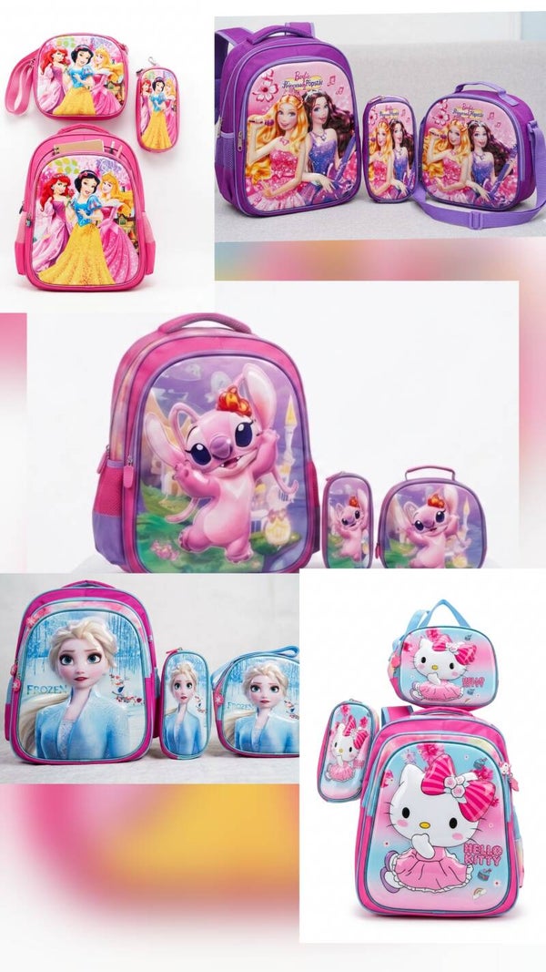 Bolsos Escolares Tamaño Grande de trios para niñas