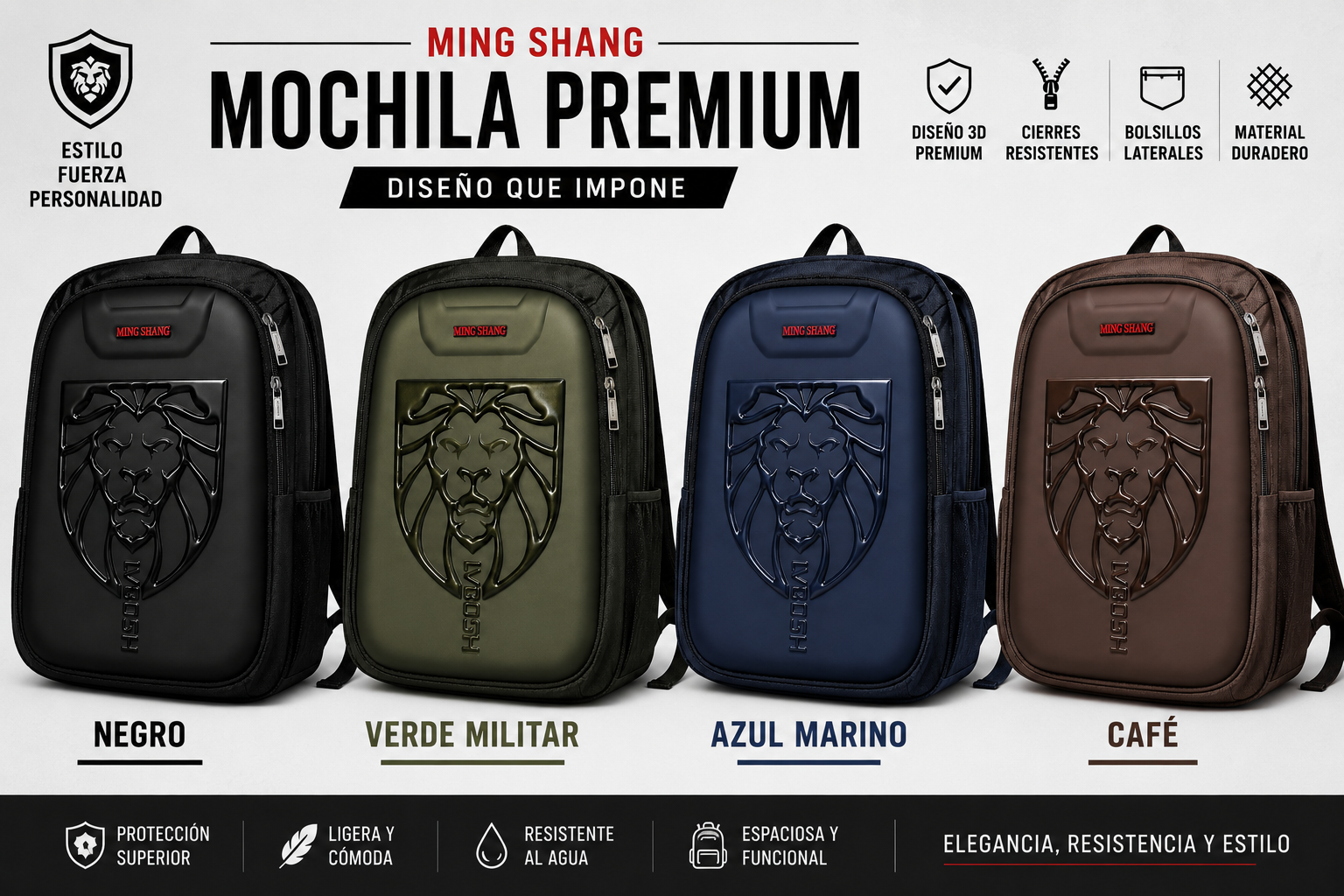 Bolsos para varones de primaria y secundaria