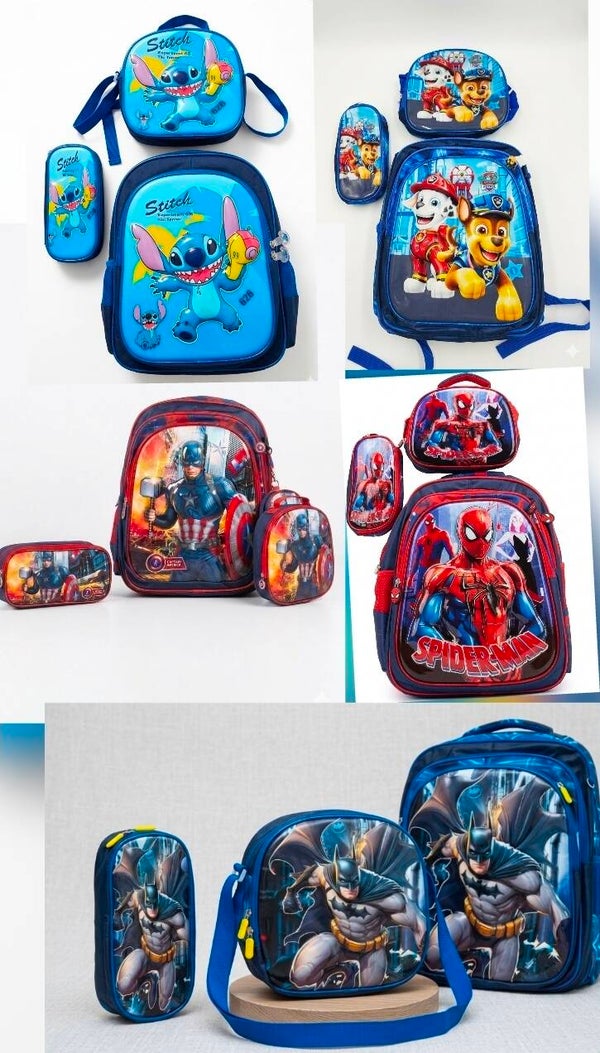 Bolsos Escolares Tamaño Grande de trios para varón