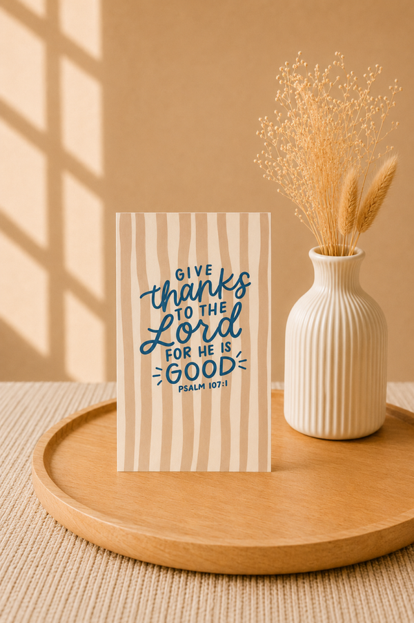 Give Thanks to the Lord | Christelijke kaart