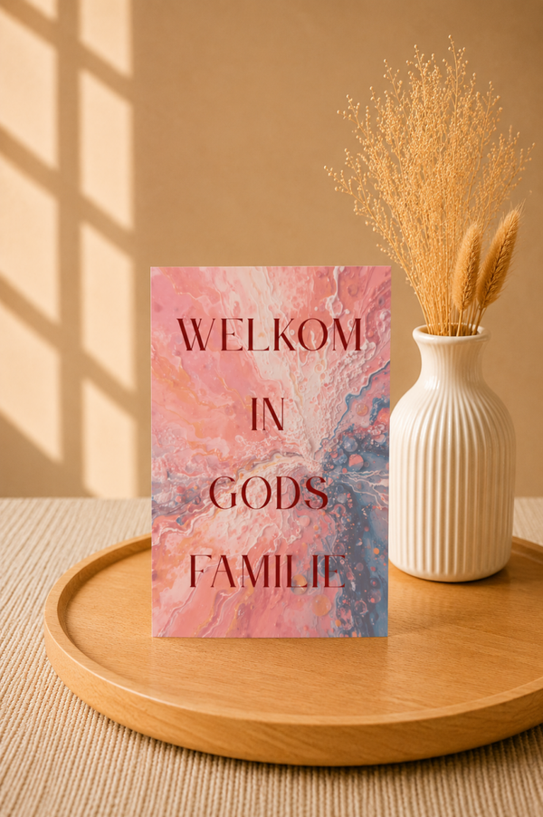 Welkom In Gods Familie | Doopkaart