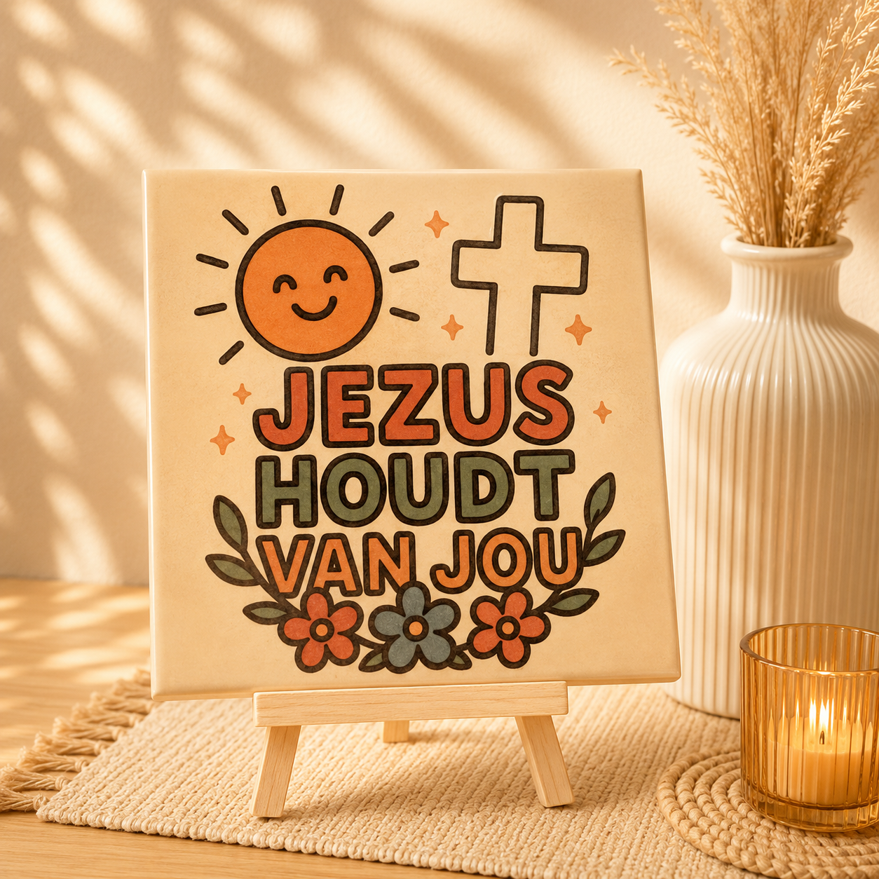 Jezus houdt van jou | Tegel