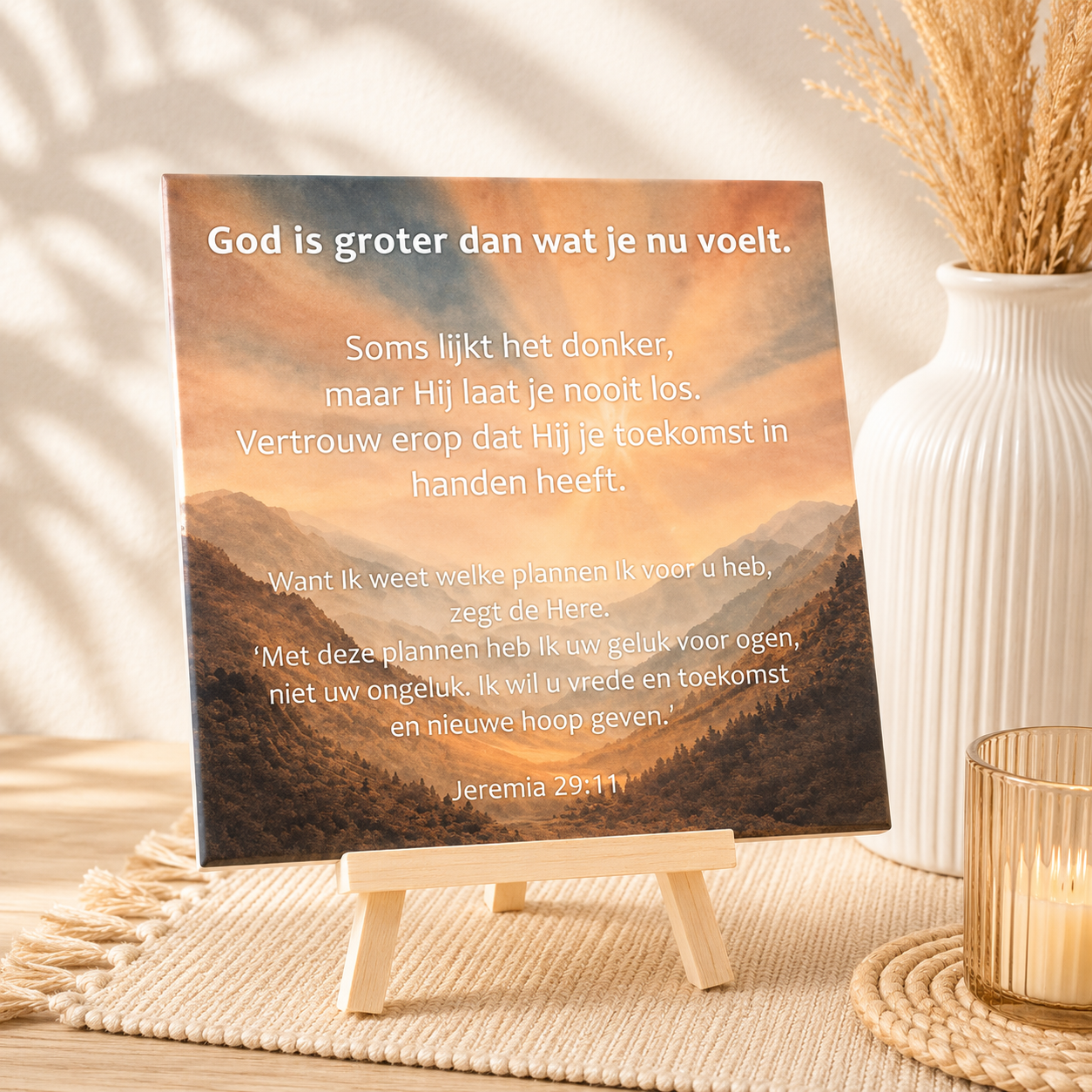 God is groter | Tegel