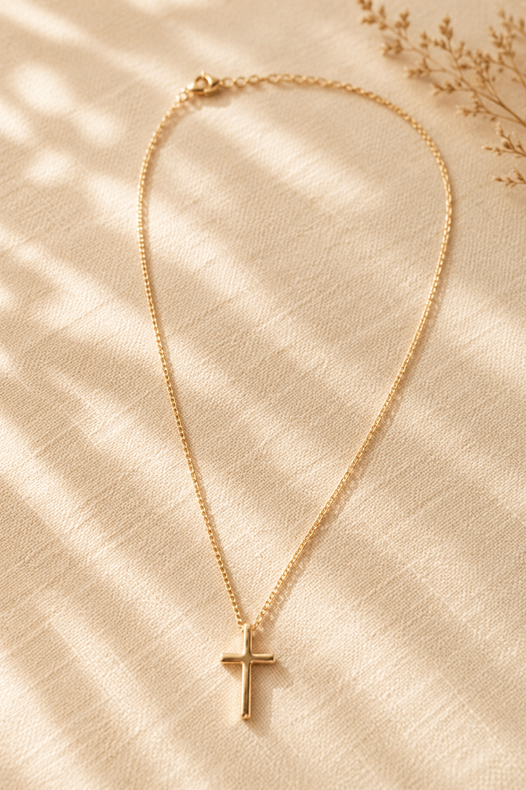 Kruis Ketting | Goudkleurig