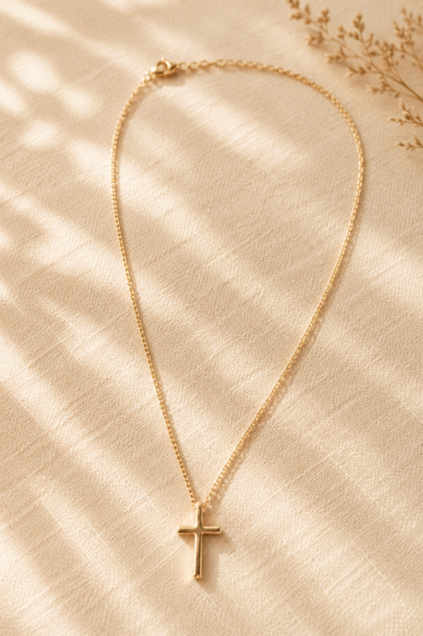 Kruis Ketting | Goudkleurig