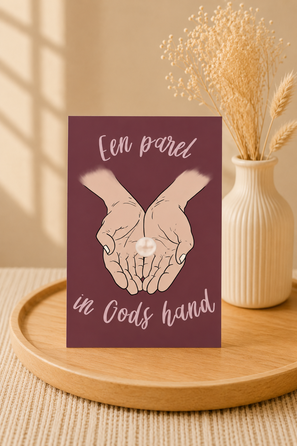 Parel in Gods hand | Bemoedigingskaart