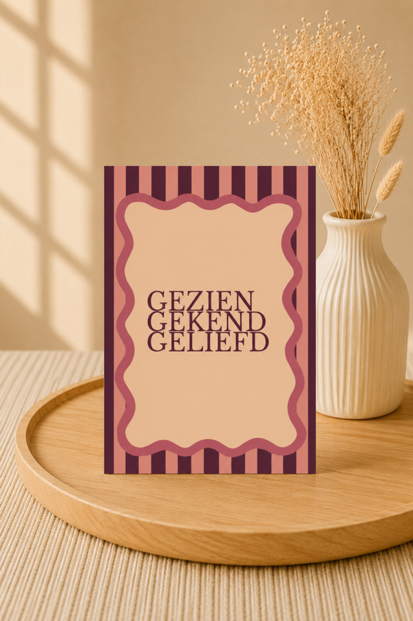 Gezien, gekend, geliefd | Bemoedigingskaart