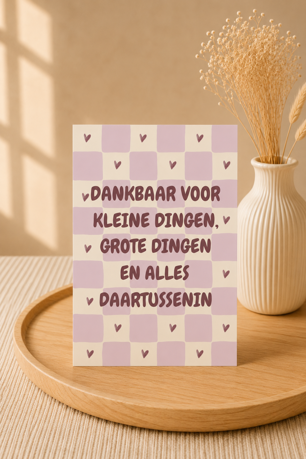 Dankbaar voor alles daartussenin | Bedankkaart