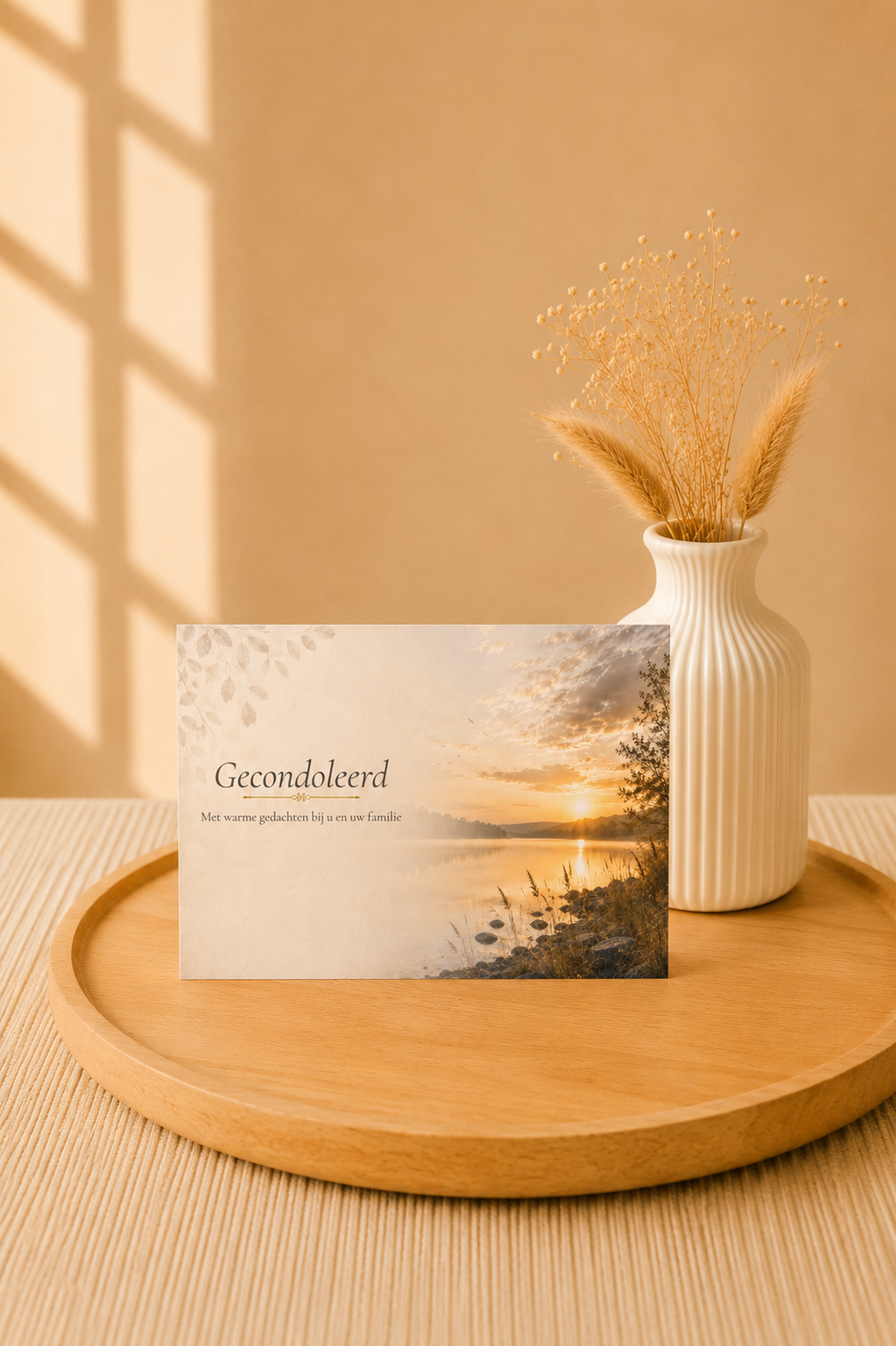 Stilte aan het Water | Condoleancekaart