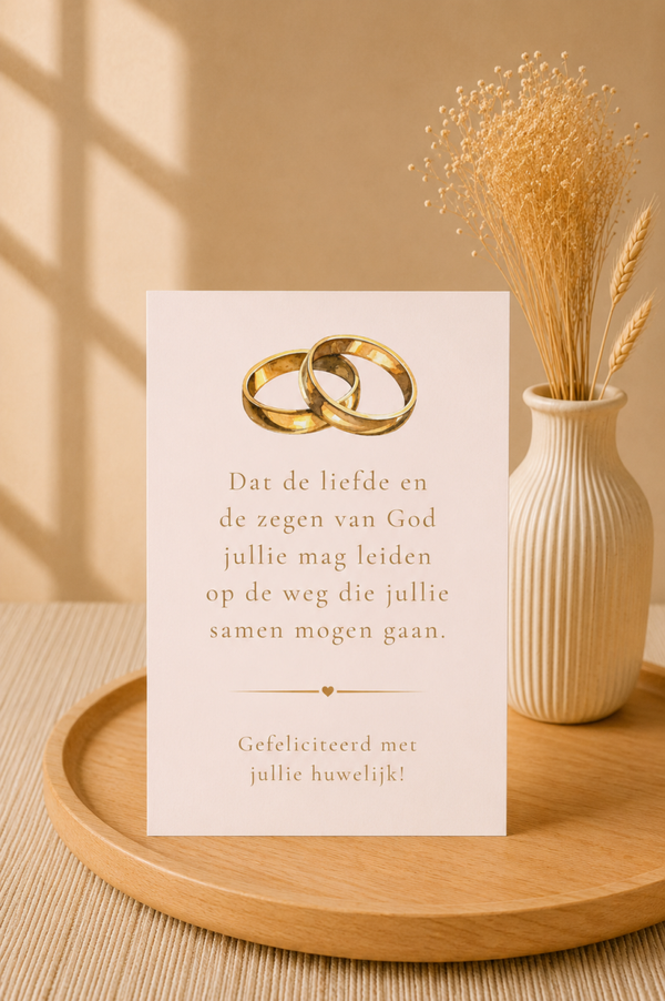 Gefeliciteerd met jullie huwelijk | Huwelijkskaart