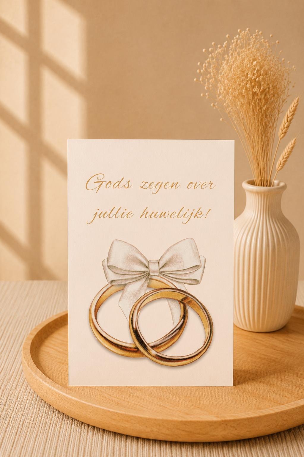 Gods zegen over jullie huwelijk | Huwelijkskaart