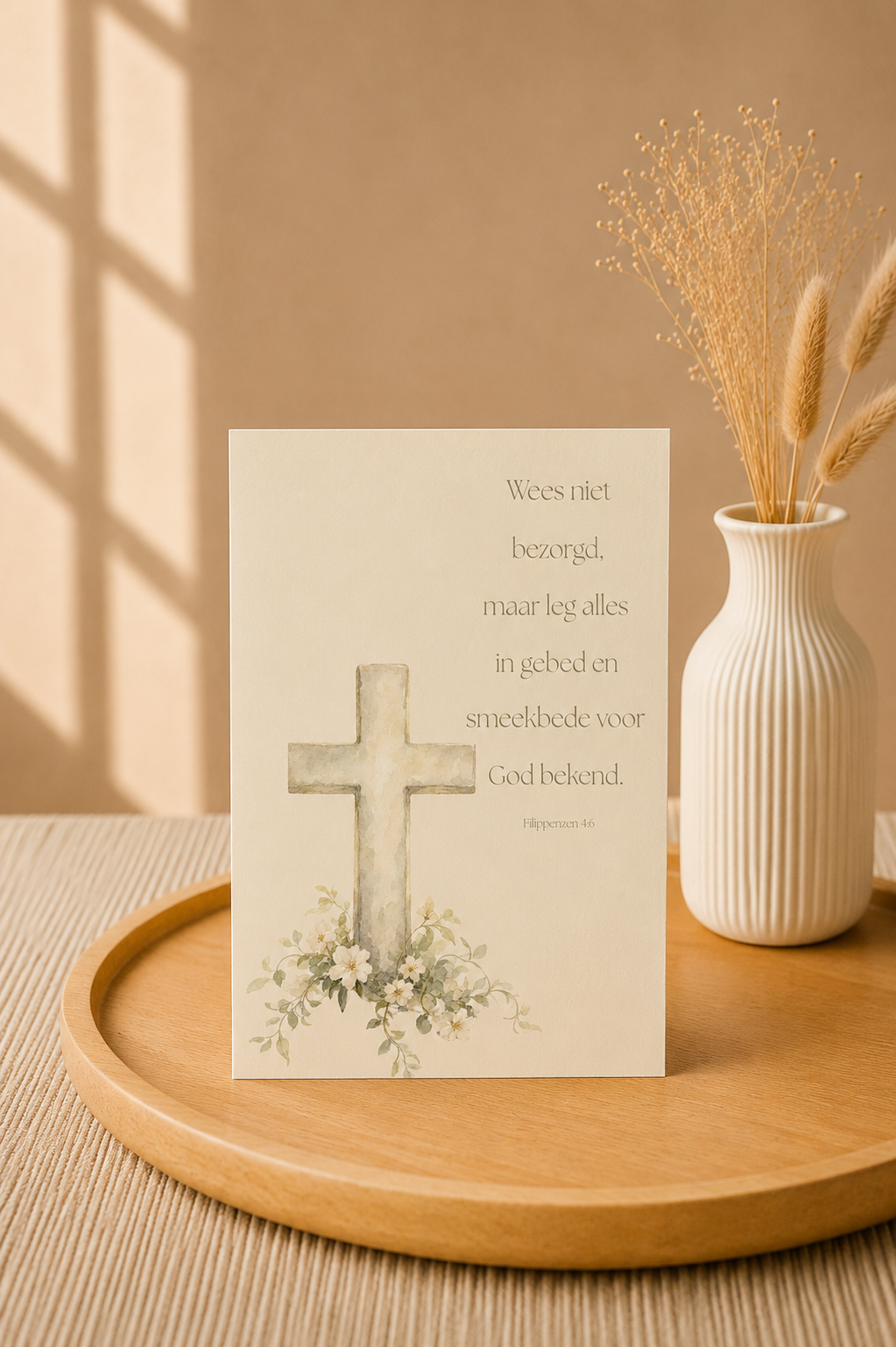 Wees niet bezorgd | Christelijke kaart