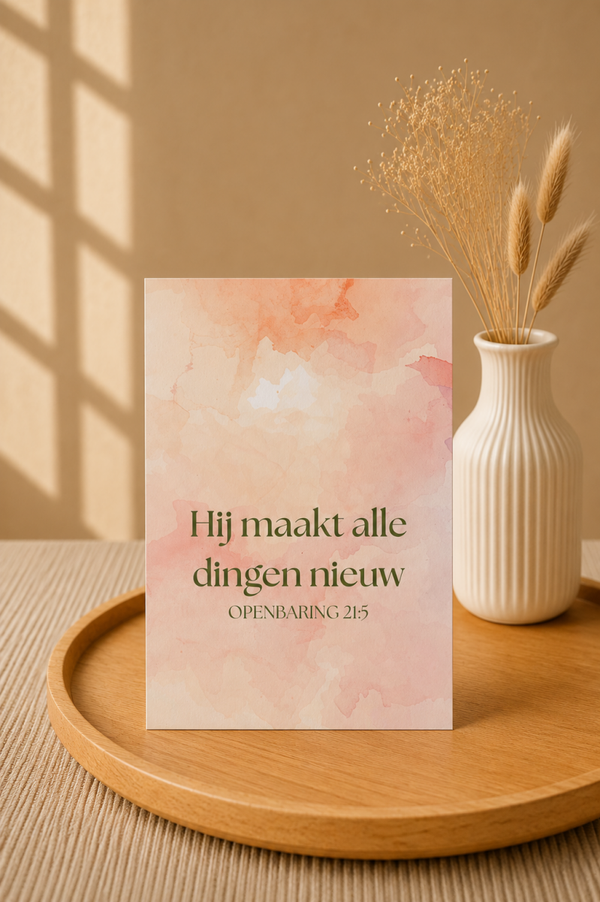 Hij maakt alle dingen nieuw | Bemoedigingskaart