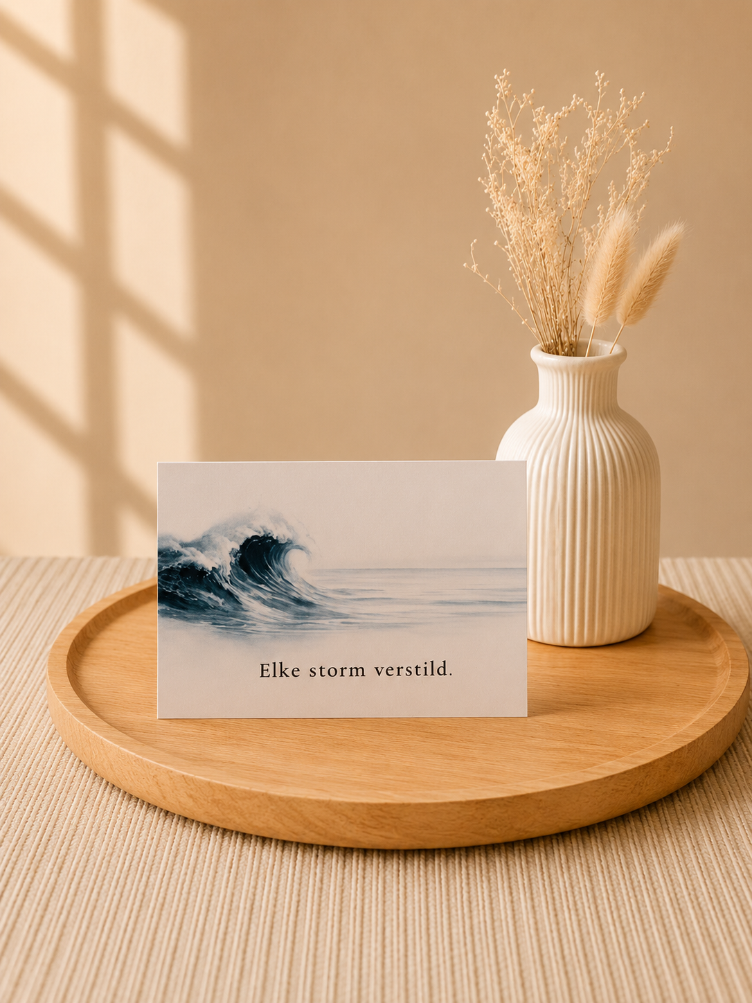 Elke storm verstild | Troostkaart