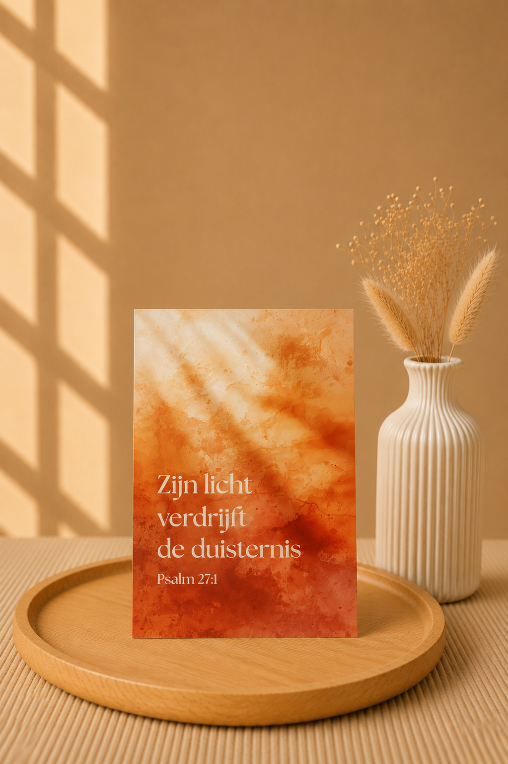 Zijn Licht Verdrijft de Duisternis | Bemoedigingskaart