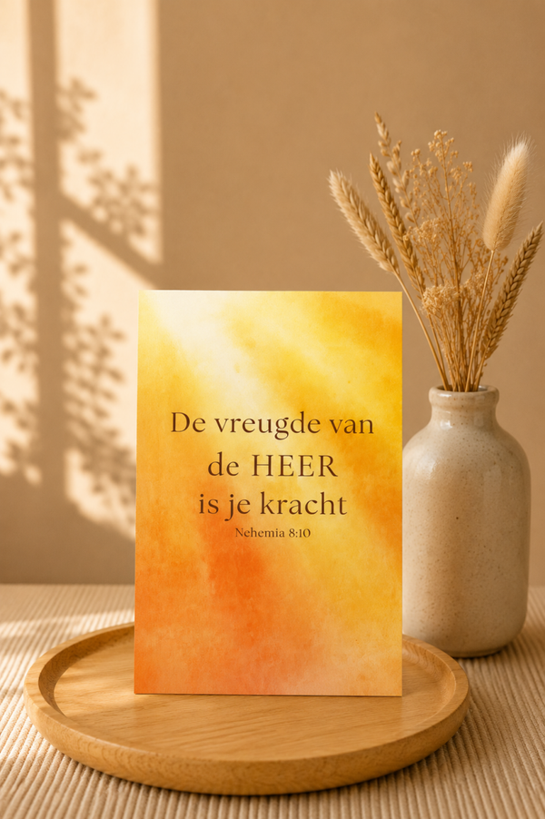 De Vreugde van de Heer | Bemoedigingskaart