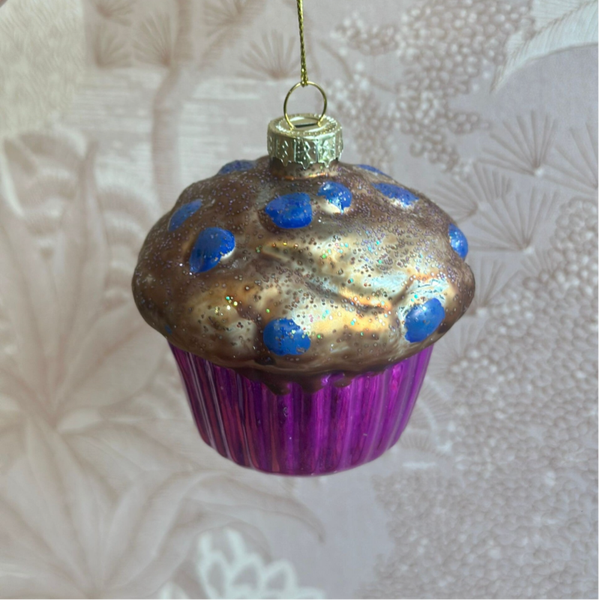 Blueberry Muffin Xmas Ornament