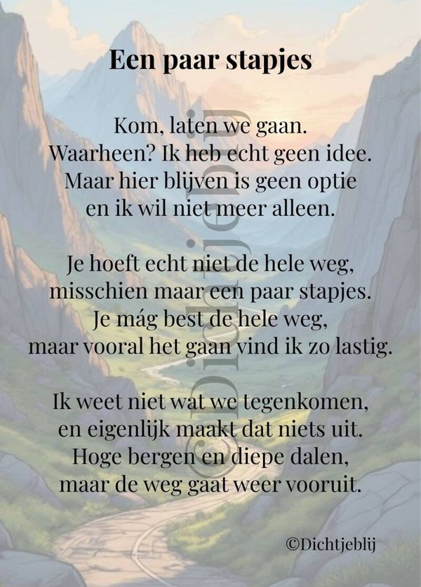 Een paar stapjes