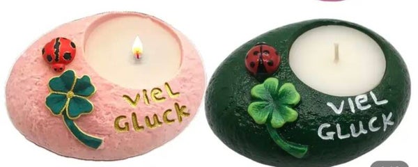 Glücksstein für Teelichter