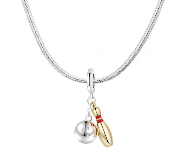 Bijoux Yooaki Foryoureyes44  💚Certified 300 lucky bowling necklace charm  Collier porte-bonheur certifié 300 pour le bowling💚