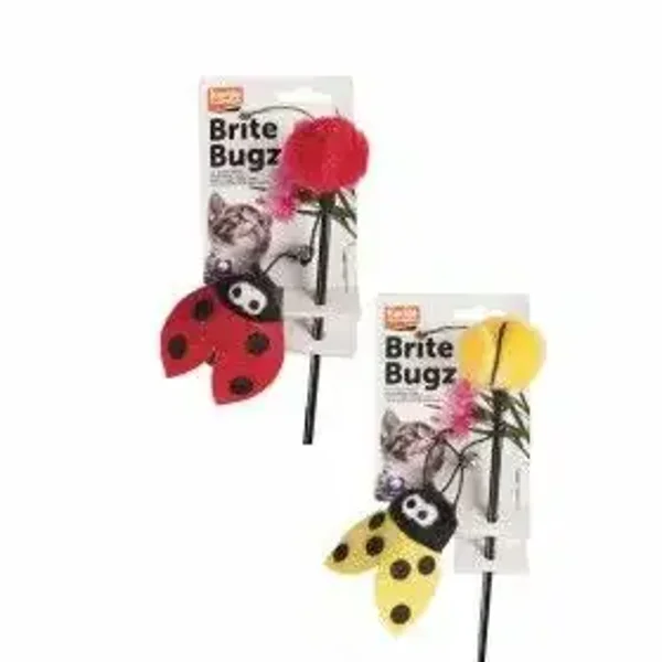 Canne à pêche coccinelle et abeille
