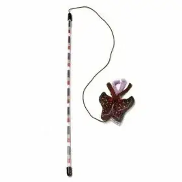 Canne à pêche Papillon MARRON pour chat