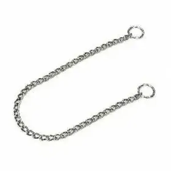   Collier étrangleur acier chromé maille gourmette