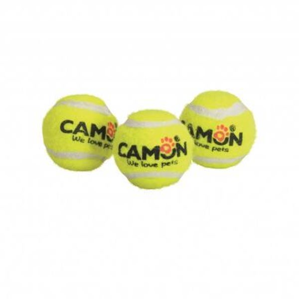    Lot de 3 petites balles de tennis sonores