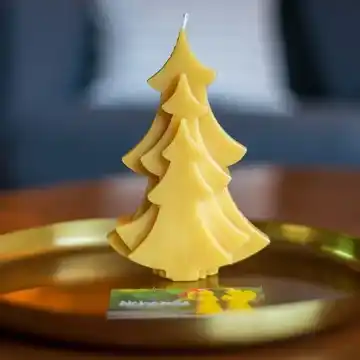 Bijenwaskaarsen Kerstboom