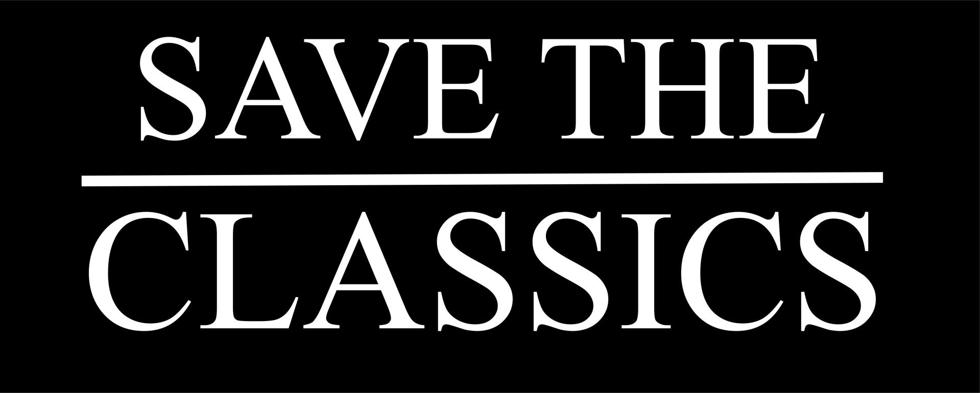 Save the classics Ride the classics Oldtimer-Aufkleber