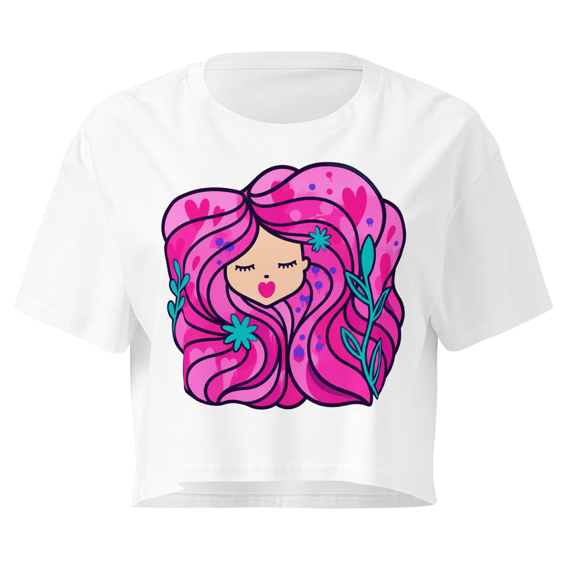Crop Top perso rose