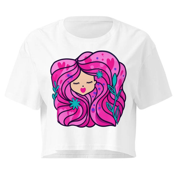 Crop Top perso rose