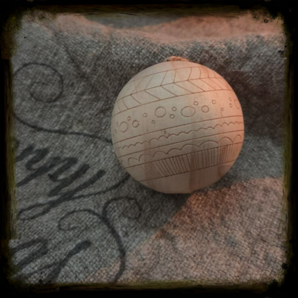 Kerst, Houten ballen