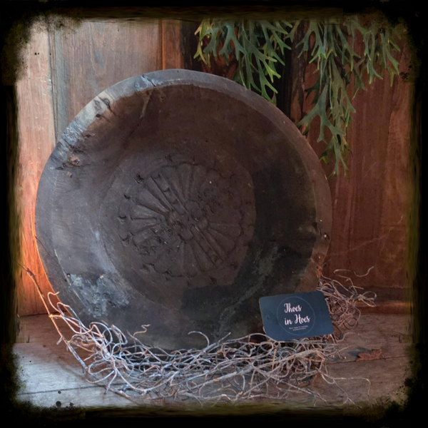 Grote houten schaal
