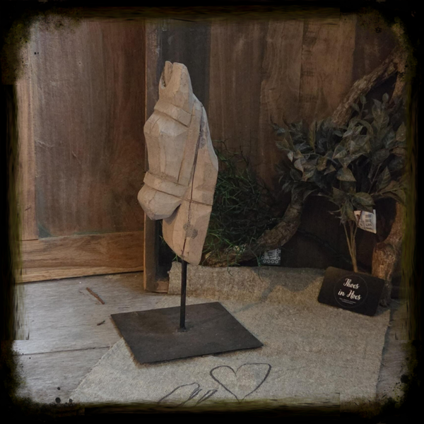 Houten paardenhoofd