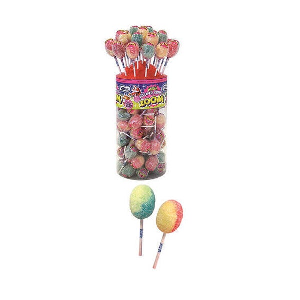 Vidal Super Sour Zoom Gum Lollies 25,86 gr per stuk