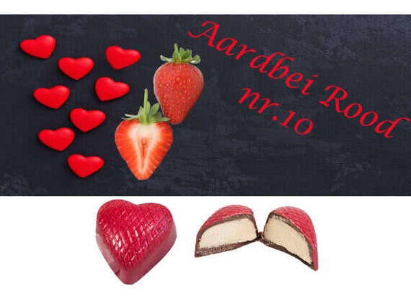 Bonbon Nr.10 Aardbei Rood