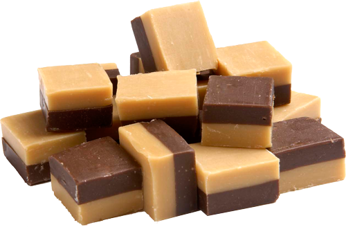 Lonka Duo Fudge Vanille-Choco per 100 gram