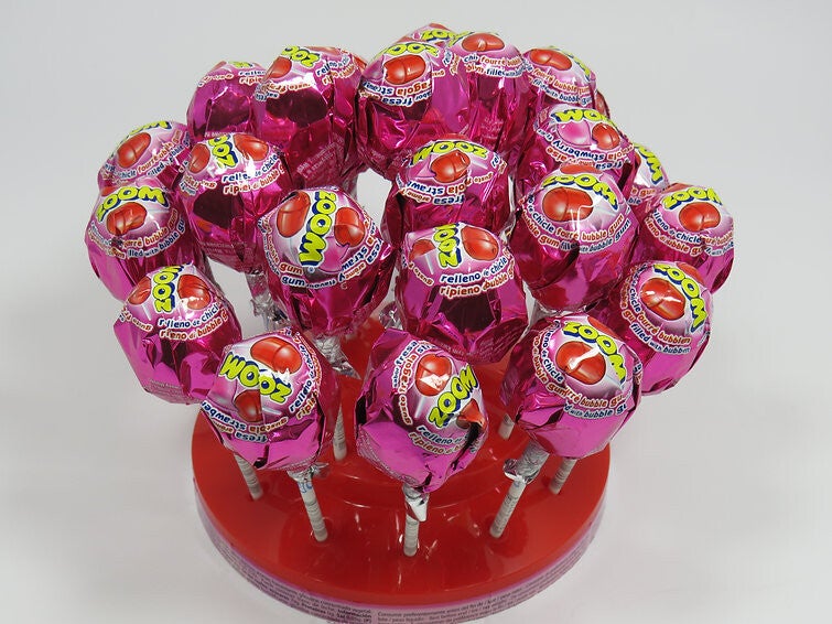 Vidal Strawberry Zoom Gum Lollies 25,86 gr per stuk