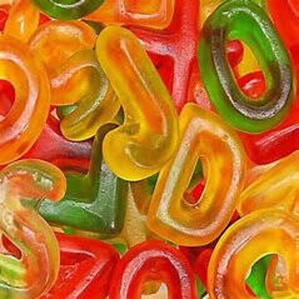 Haribo Letters A-Z per 100 gram