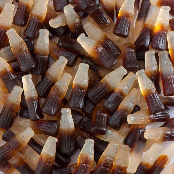 De Bron Cola Bottles Sugarfree per 100 gram